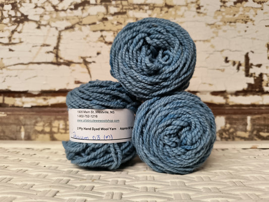 Denim 03 M Hand Dyed Wool Yarn Cake