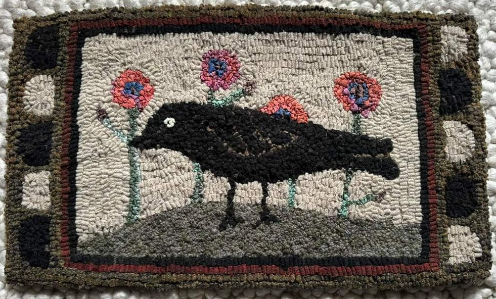 Crow In The Garden Pattern