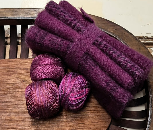 SANGRIA BUNDLE Hand Dyed Wool