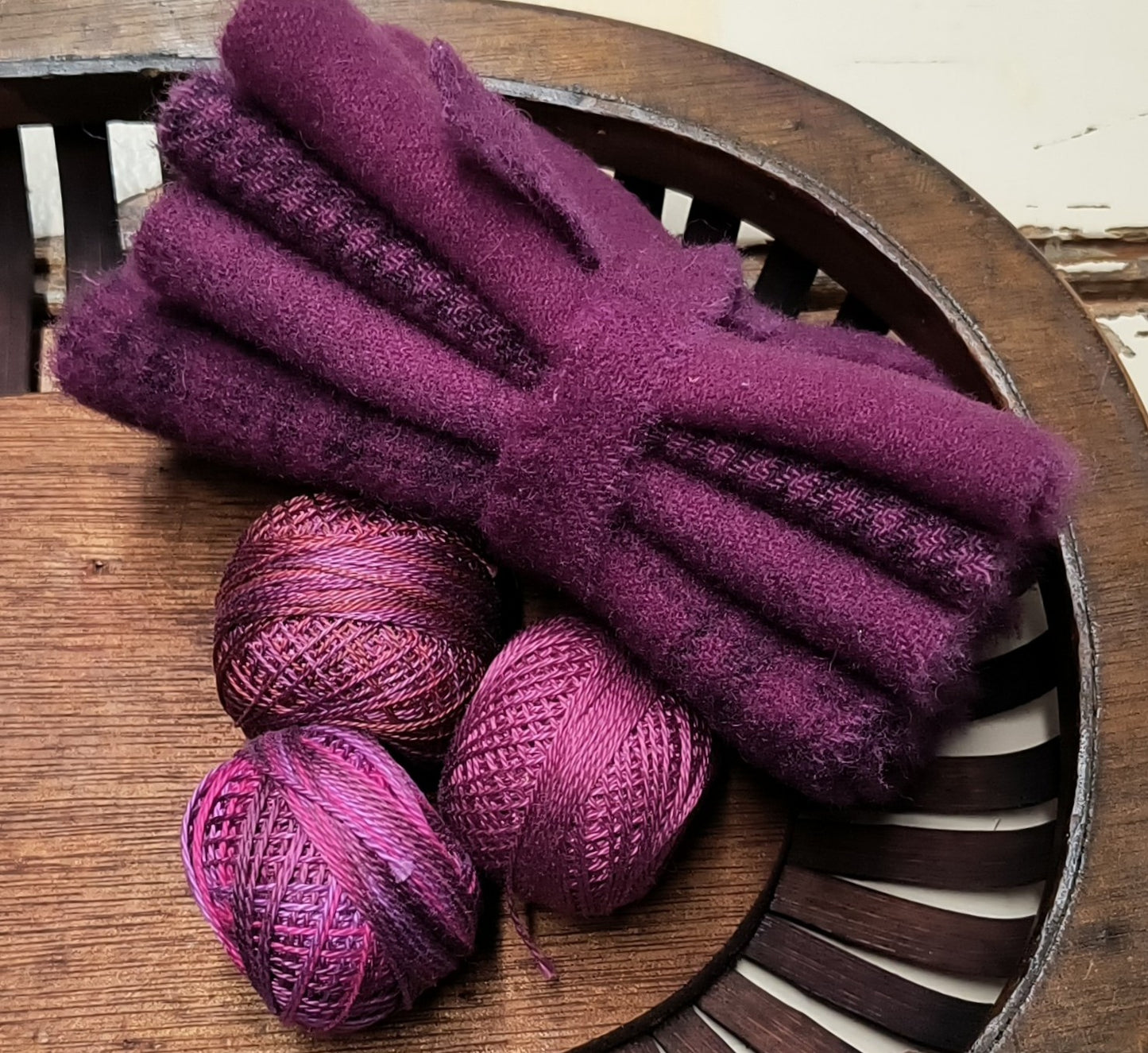 SANGRIA BUNDLE Hand Dyed Wool