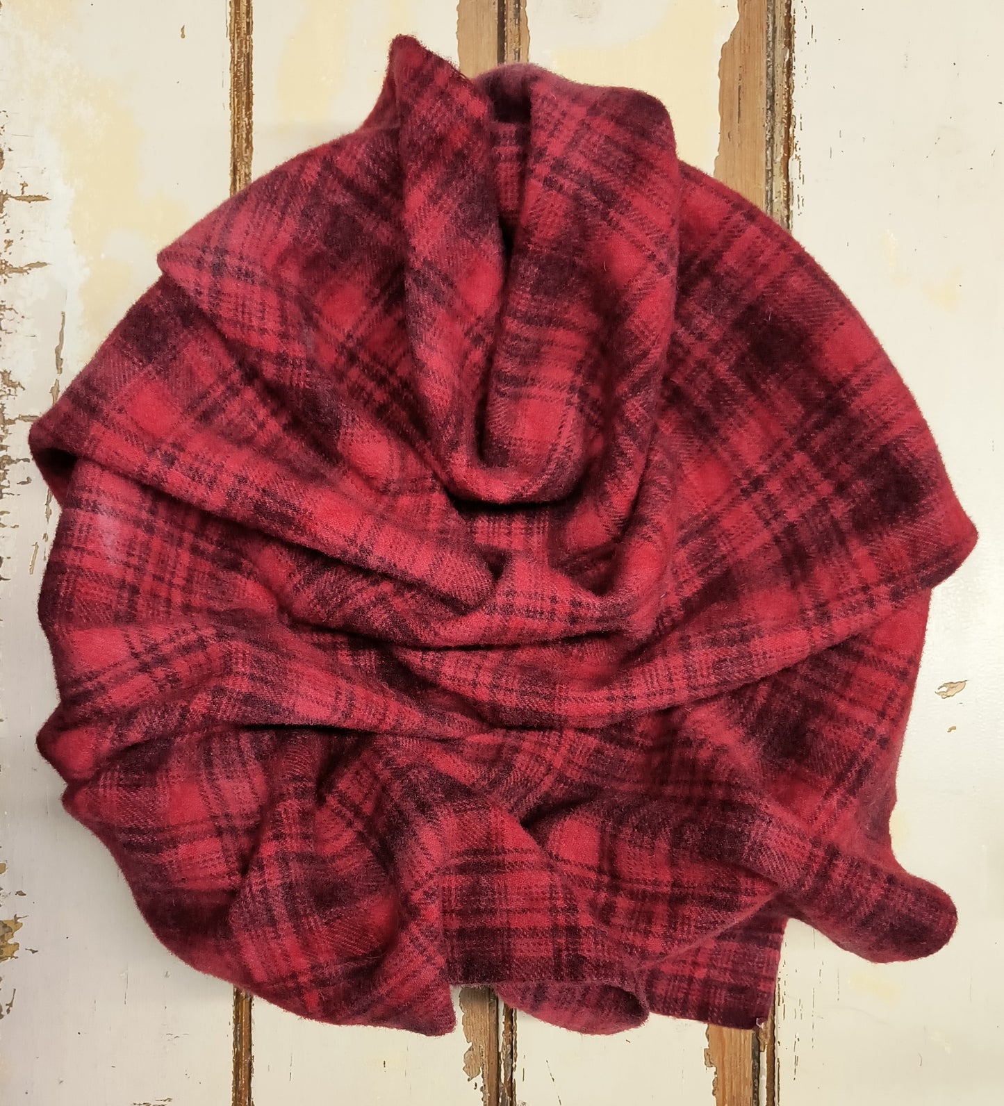 CHILI PEPPER 01 M Hand Dyed Plaid Wool (Medium)