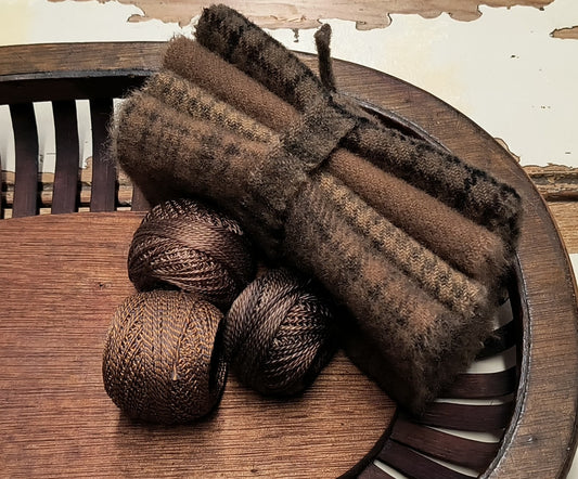 CHOCOLATE BUNDLE Hand Dyed Wool