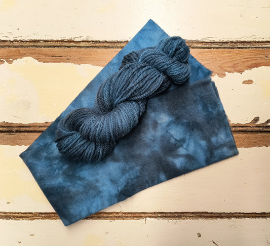 Aqua Blue Hand Dyed Wool Yarn