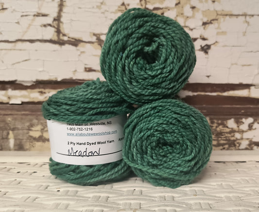 Meadow Hand Dyed Wool Yarn Cake