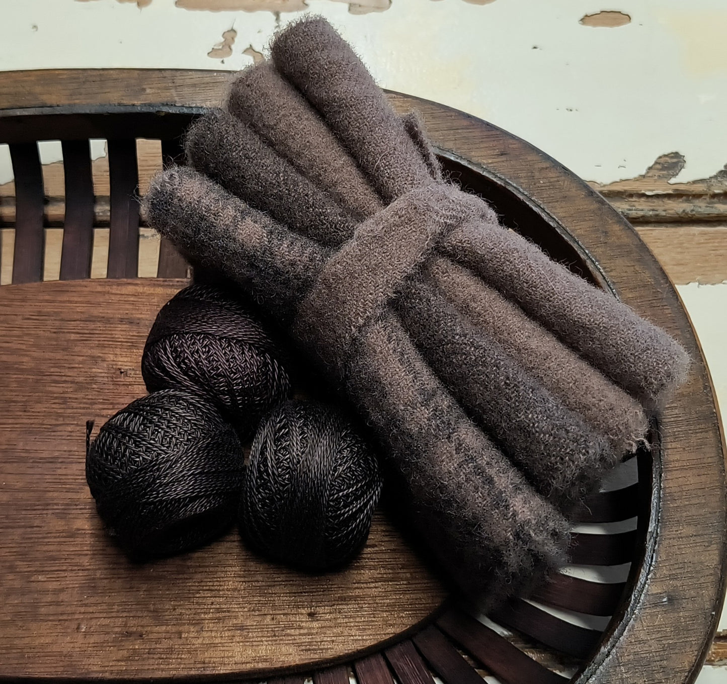 SEAL BROWN BUNDLE Hand Dyed Wool