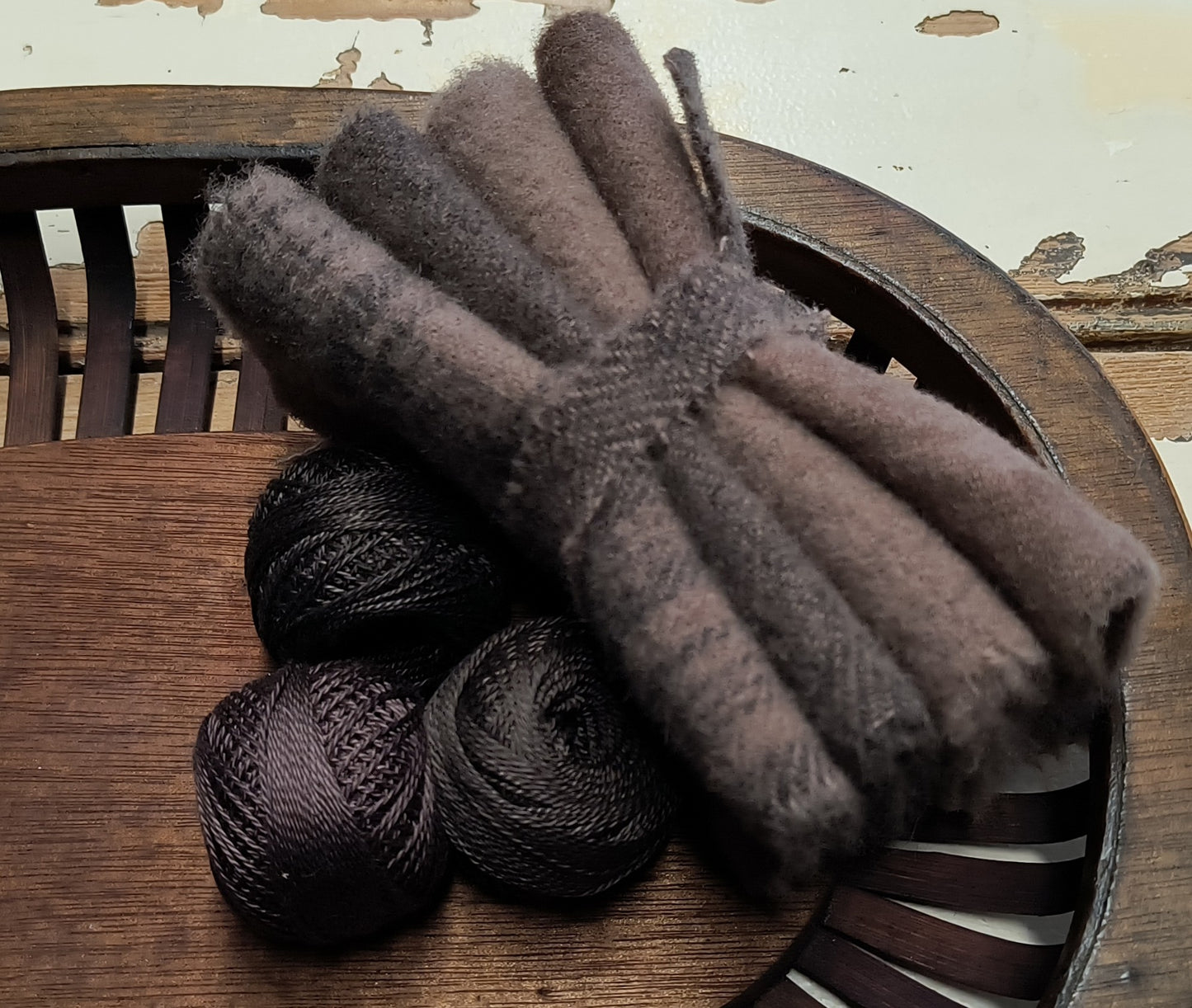 SEAL BROWN BUNDLE Hand Dyed Wool