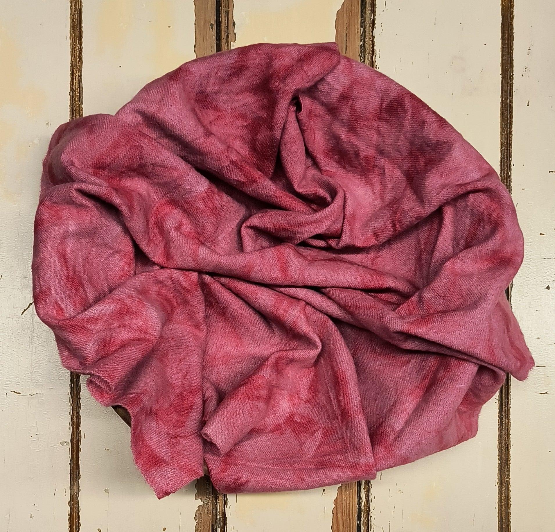 WINE ROSE (Mottled) Hand Dyed Wool - All About Ewe Wool Shop