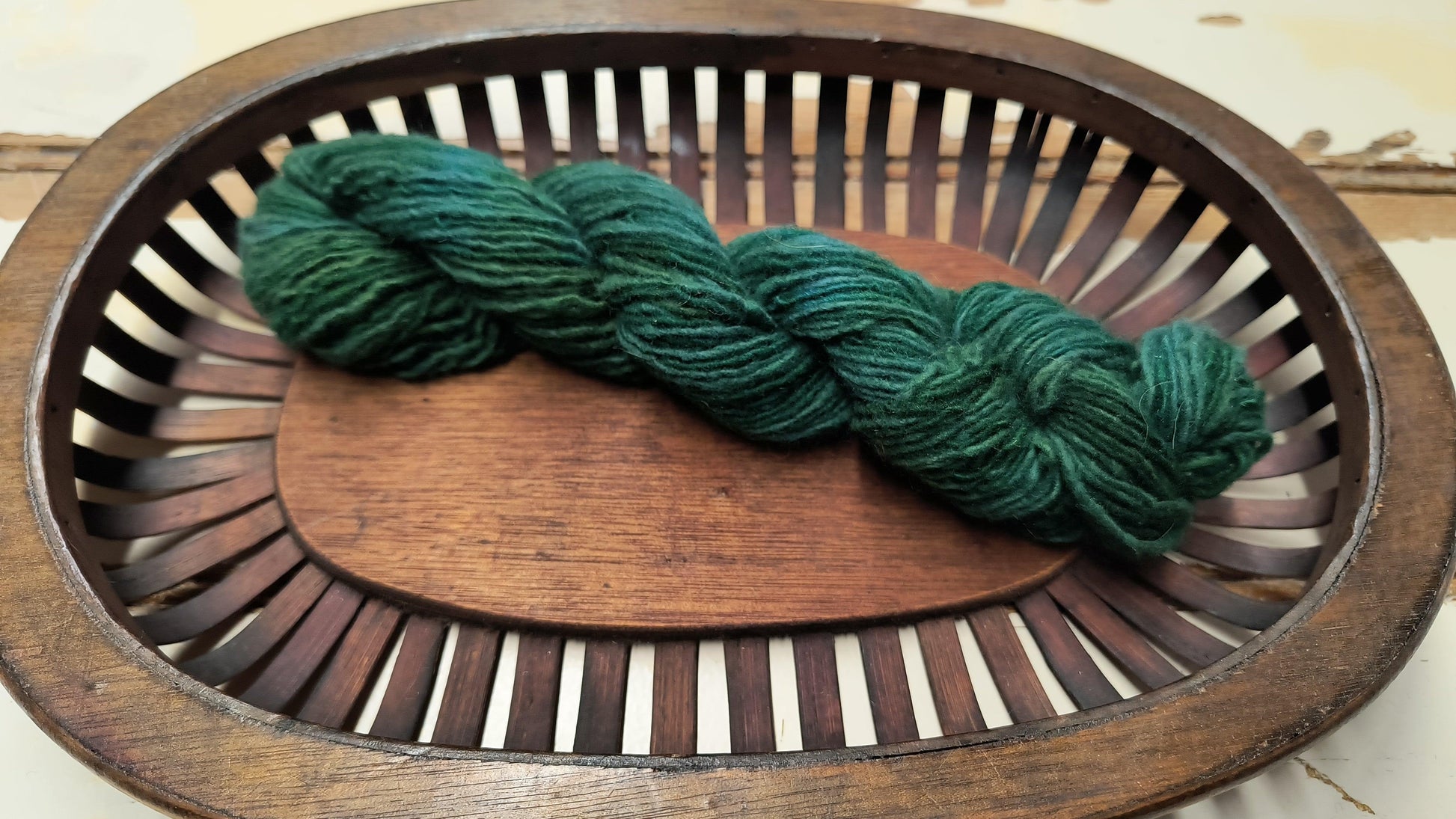 Recycled Wool Yarn - Green Variegated - All About Ewe Wool Shop