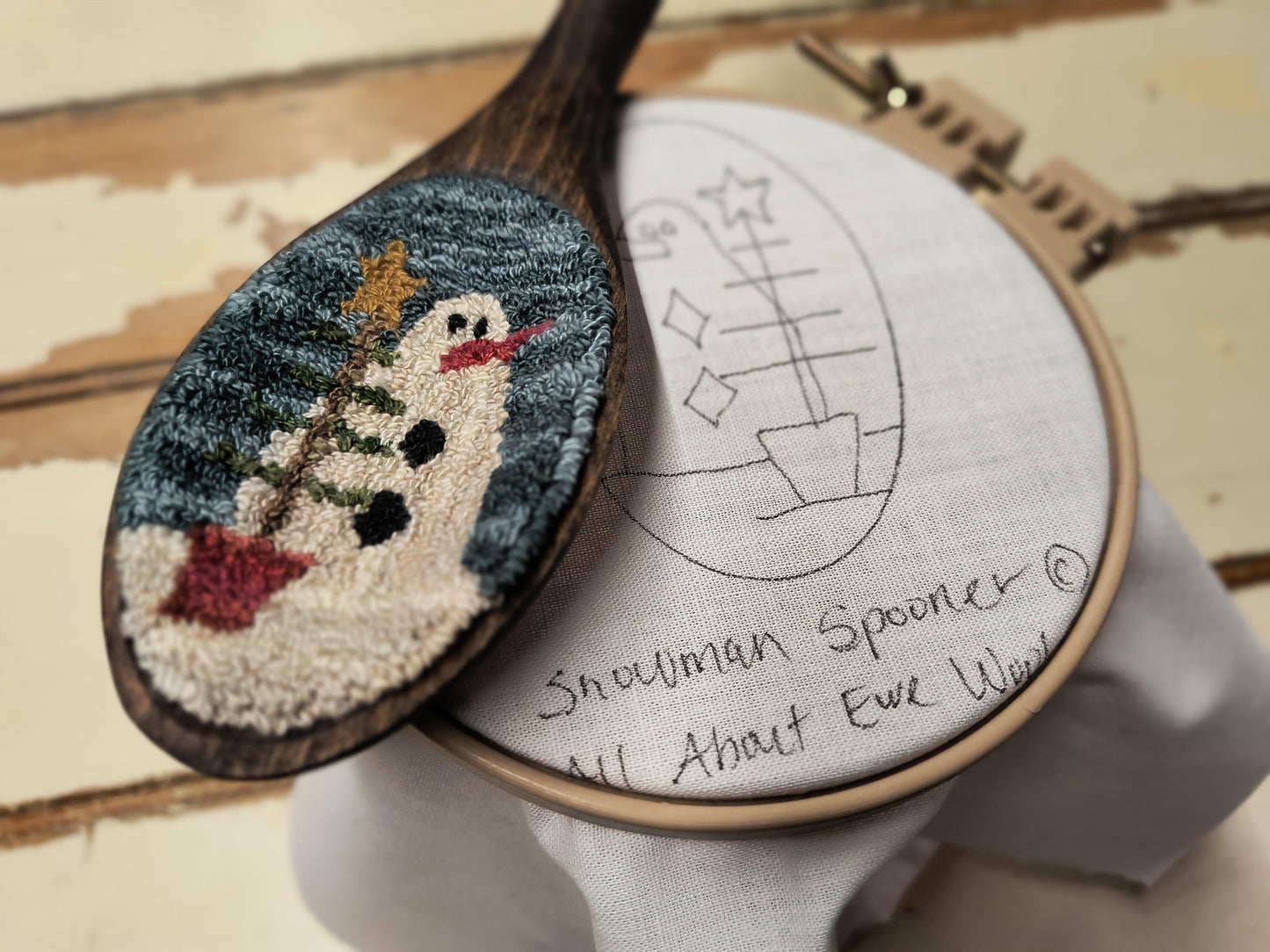 SNOWMAN SPOONER Pattern - All About Ewe Wool Shop