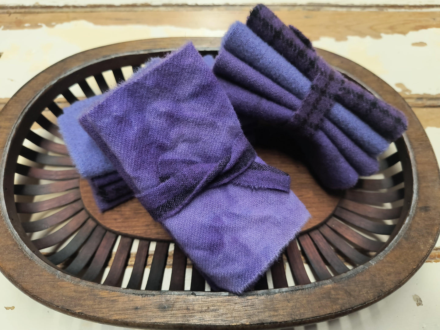 GRAPE BUNDLE Hand Dyed Wool - All About Ewe Wool Shop