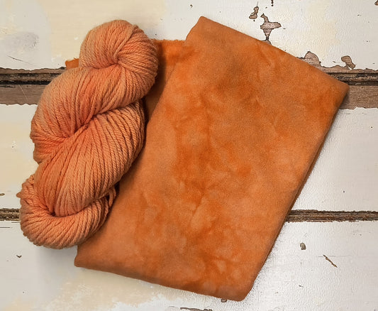 Spiced Pumpkin Hand Dyed Wool Yarn