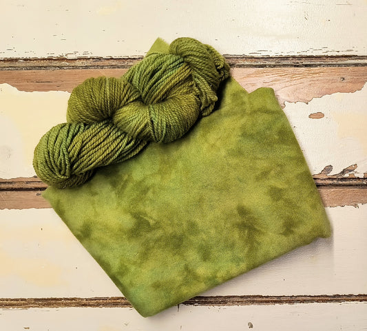 Chartreuse Hand Dyed Wool Yarn