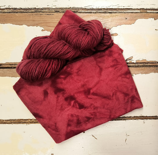 Poinsettia Hand Dyed Wool Yarn