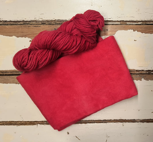 Red 01 M Hand Dyed Wool Yarn