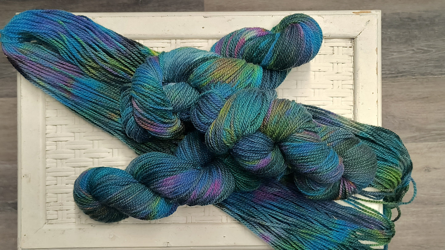 "Happy Accident" Hand Dyed Wool Yarn