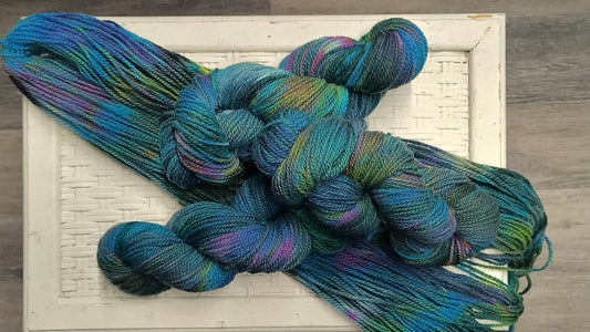 "Happy Accident" Hand Dyed Wool Yarn