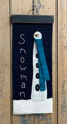 Mr. Snowman Wall Mat KIT - All About Ewe Wool Shop