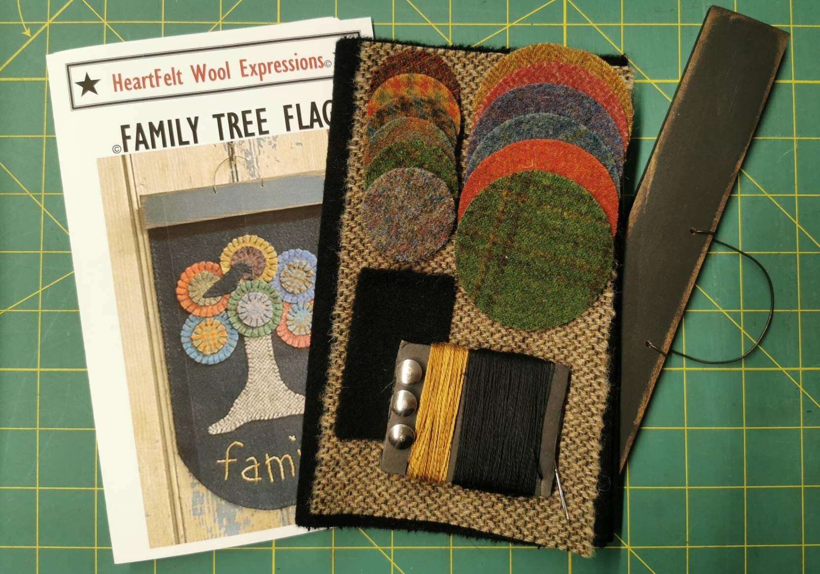 FAMILY TREE FLAG Kit - All About Ewe Wool Shop