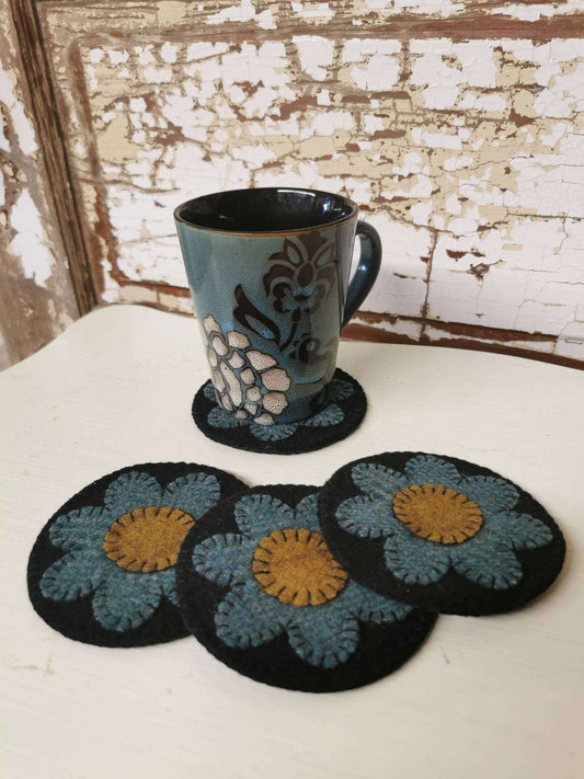 FLOWER MUG MAT Paper Pattern - All About Ewe Wool Shop