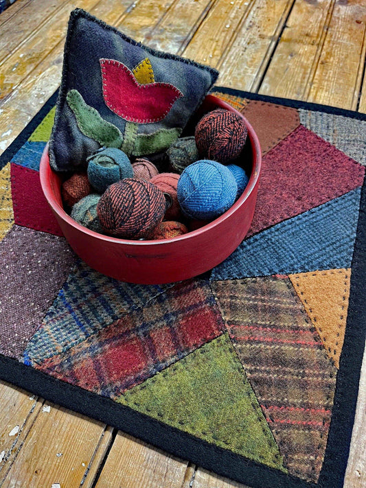 CRAZY WOOL MAT Digital Download - All About Ewe Wool Shop