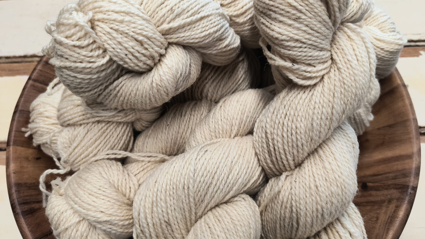 Natural White 3 Ply Yarn