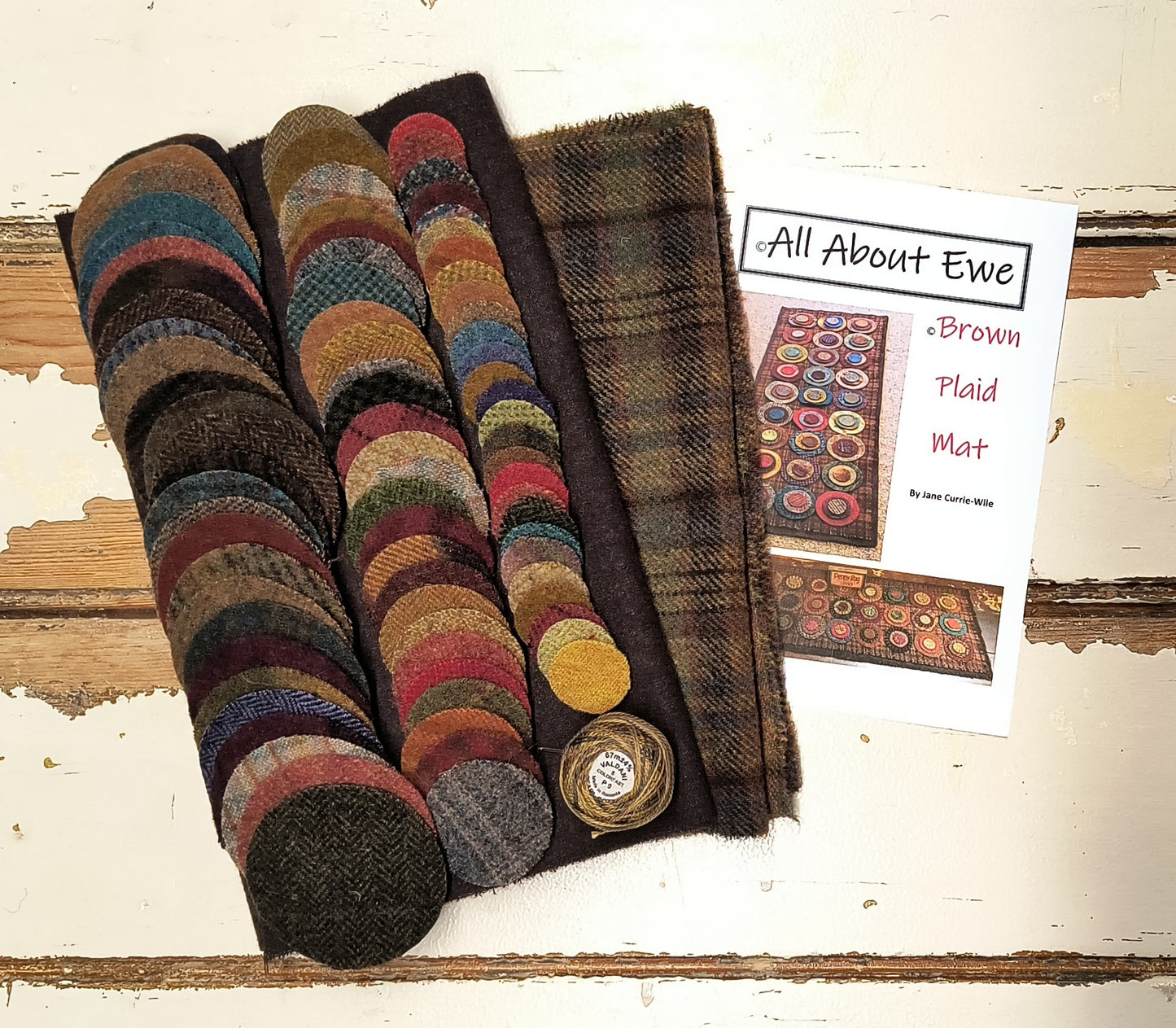 Brown Plaid Penny Mat Kit