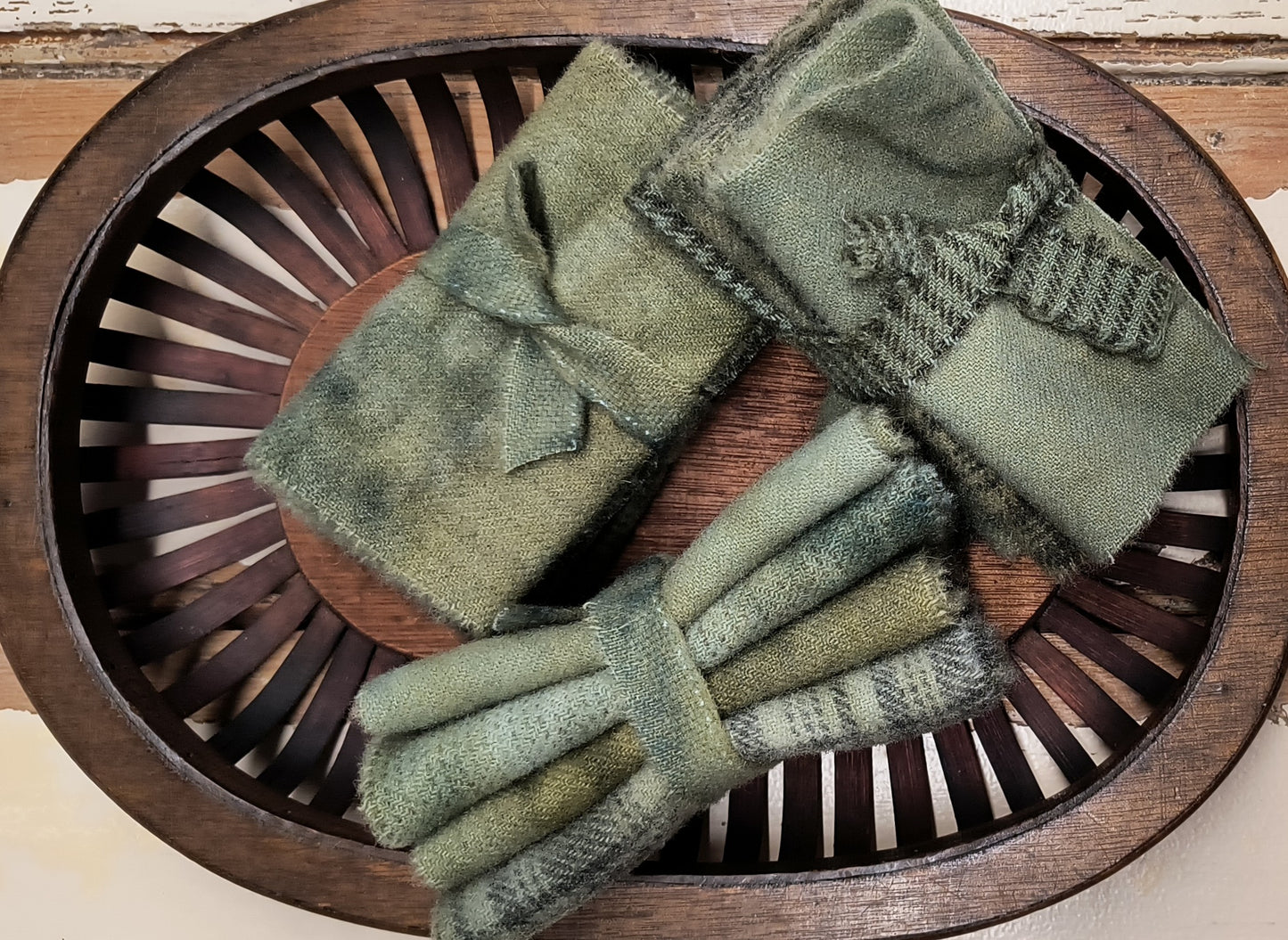 OLIVE DRAB BUNDLE Hand Dyed Wool