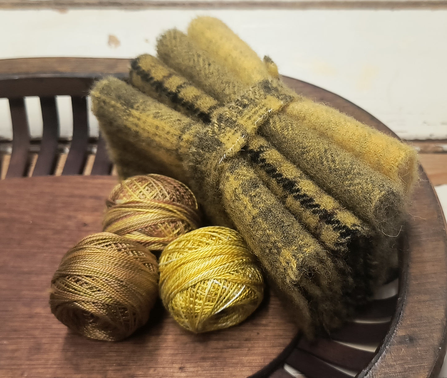 MUSTARD BUNDLE Hand Dyed Wool