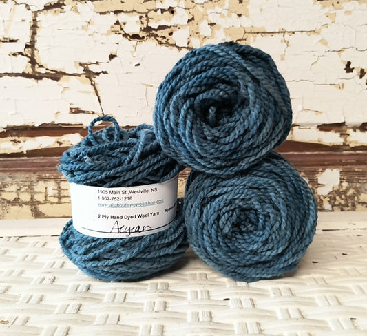 Aegean Hand Dyed Wool Yarn Cake