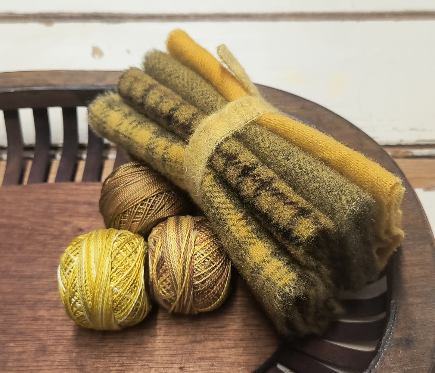 MUSTARD BUNDLE Hand Dyed Wool