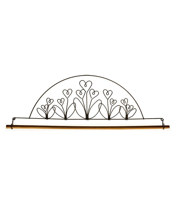 16in Flower Garden Metal Hanger - All About Ewe Wool Shop