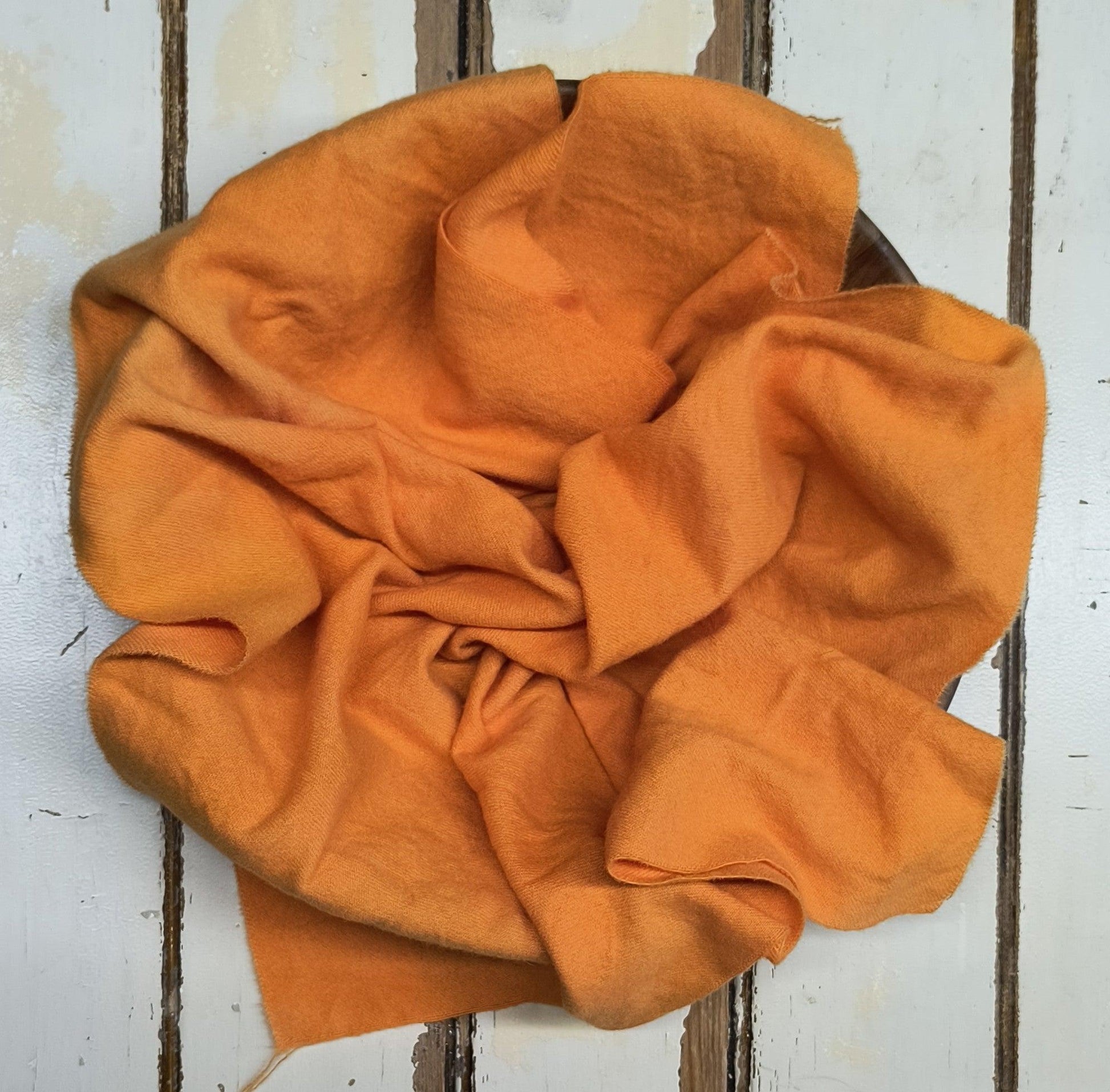 ORANGE 01 Hand Dyed Wool - All About Ewe Wool Shop