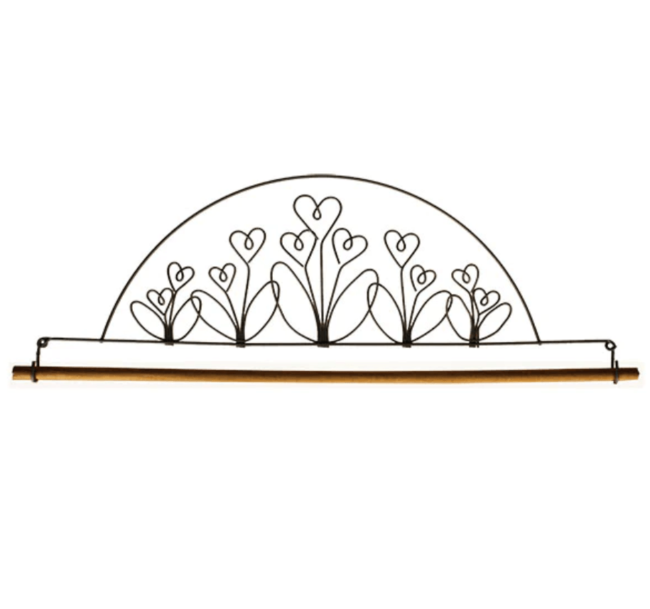 12in Flower Garden Metal Hanger - All About Ewe Wool Shop