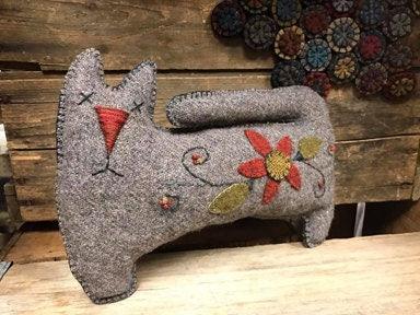 CAT IN BLOOM Digital Download - All About Ewe Wool Shop