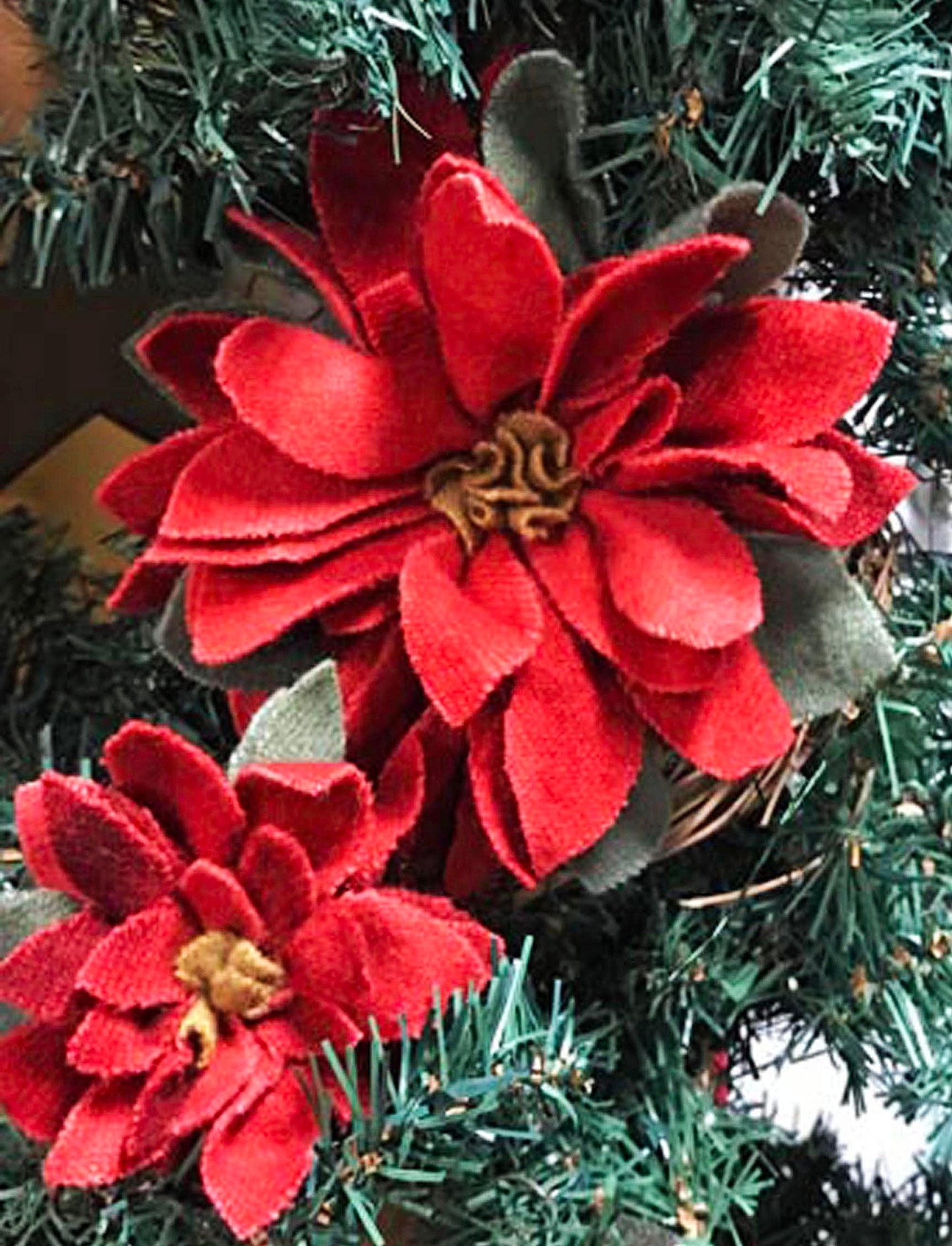 Poinsettias Digital Download - All About Ewe Wool Shop