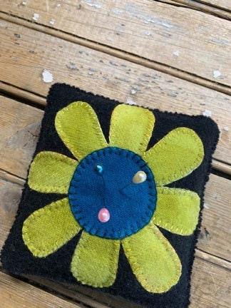 FLOWER PIN CUSHION Digital Download - All About Ewe Wool Shop