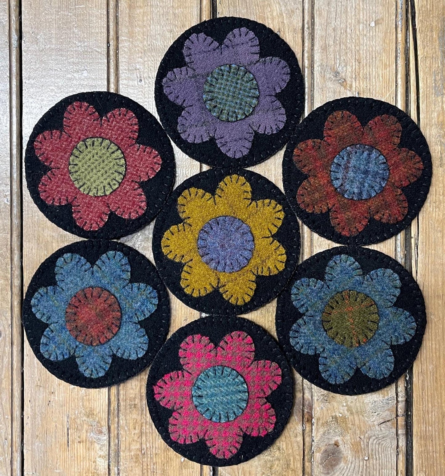 PENNY FLOWER Mat Paper Pattern - All About Ewe Wool Shop