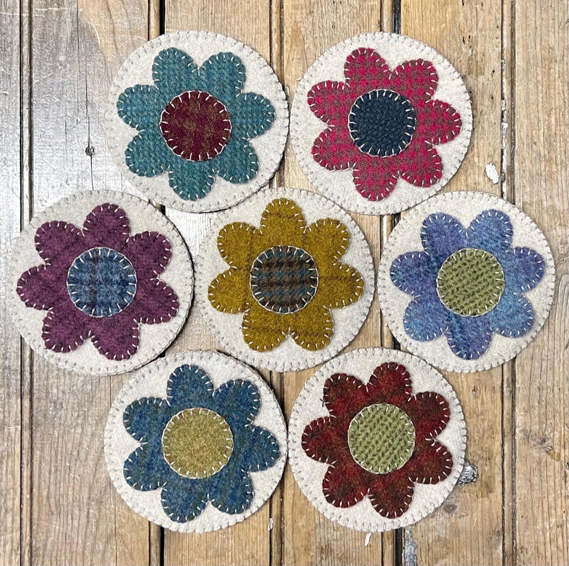 PENNY FLOWER Mat Paper Pattern - All About Ewe Wool Shop