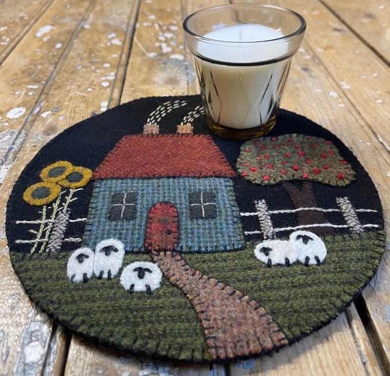 Country Home Mat Paper Pattern - All About Ewe Wool Shop