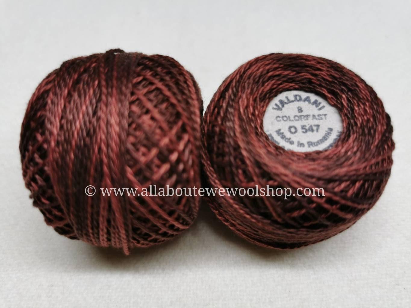 O547 #8 Valdani Pearl/Perle Cotton Thread - All About Ewe Wool Shop