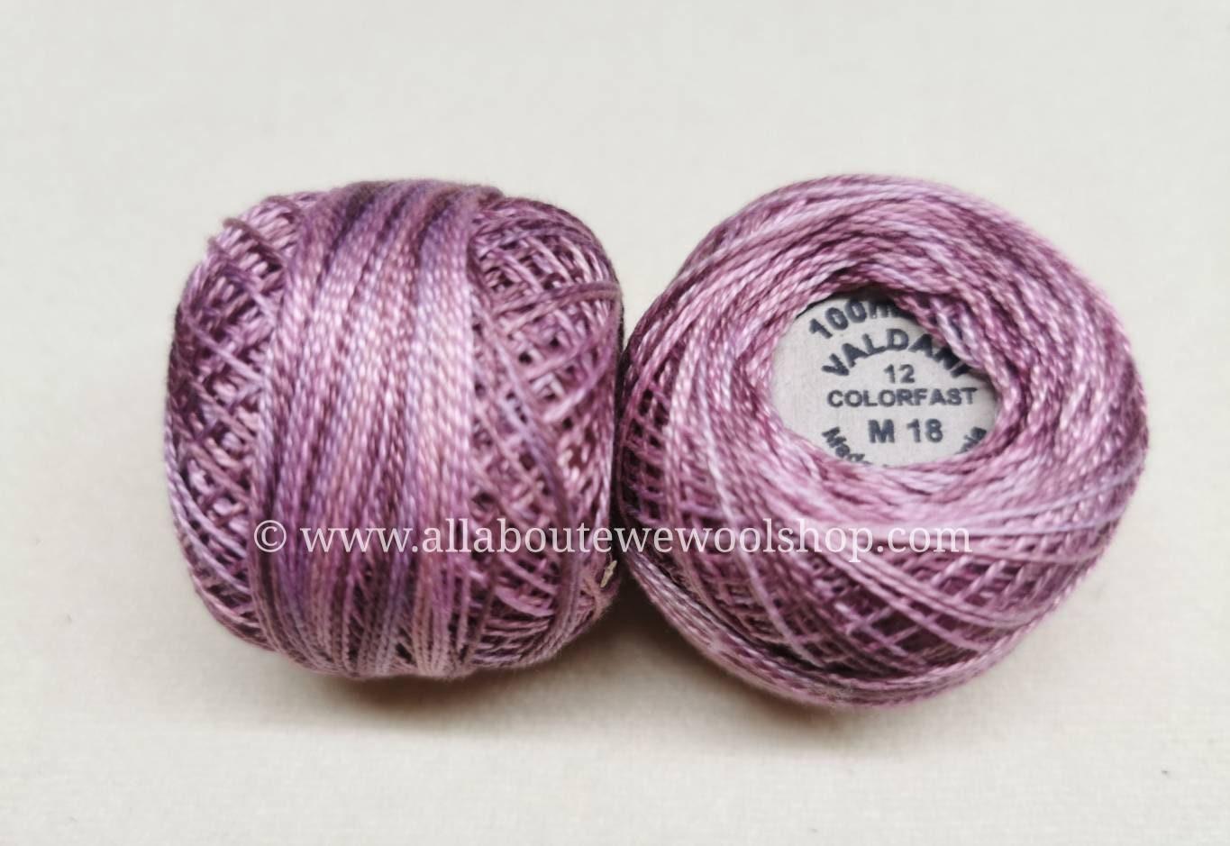 M18 #12 Valdani Pearl/Perle Cotton Thread - All About Ewe Wool Shop