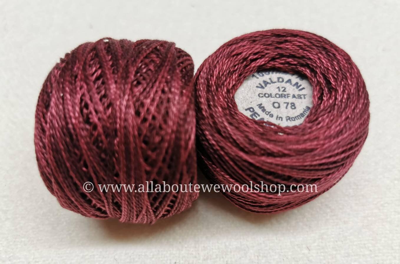 O78 #12 Valdani Pearl/Perle Cotton Thread - All About Ewe Wool Shop