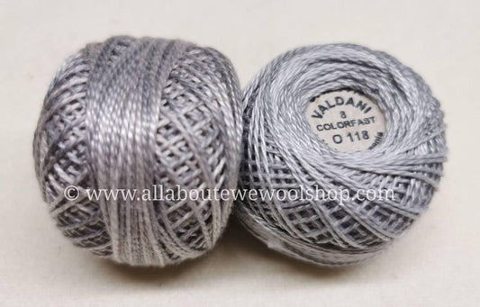 O118 #8 Valdani Pearl/Perle Cotton Thread - All About Ewe Wool Shop