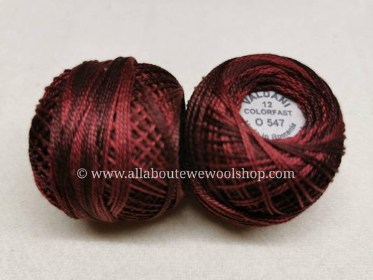 O547 #12 Valdani Pearl/Perle Cotton Thread - All About Ewe Wool Shop