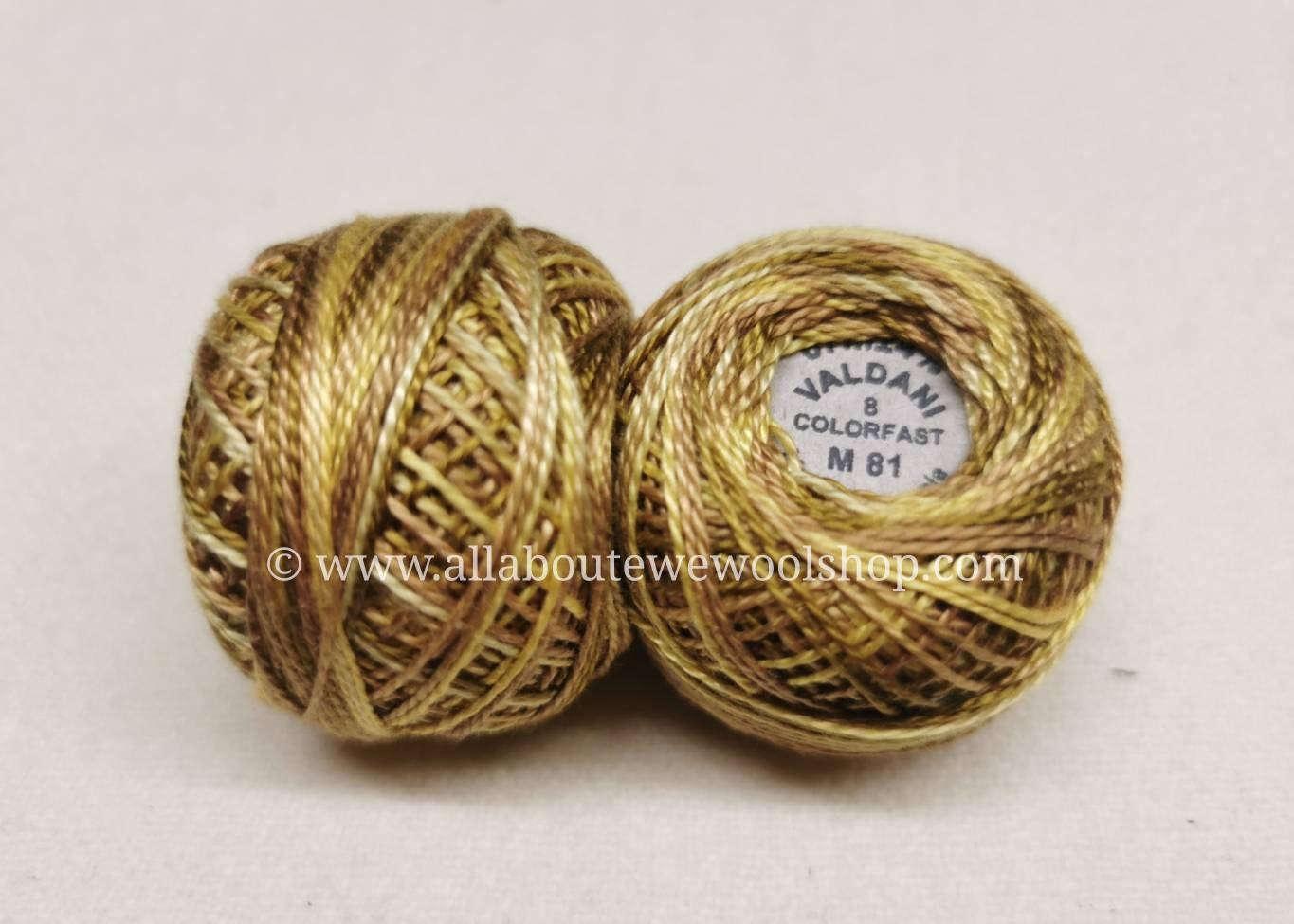 M81 #8 Valdani Pearl/Perle Cotton Thread - All About Ewe Wool Shop