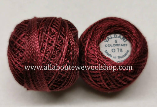 O78 #5 Valdani Pearl/Perle Cotton Thread - All About Ewe Wool Shop