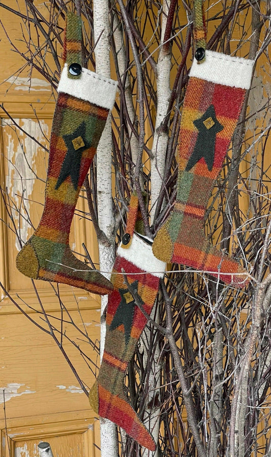 STAR STOCKINGS - Set of 3 Digital Download - All About Ewe Wool Shop